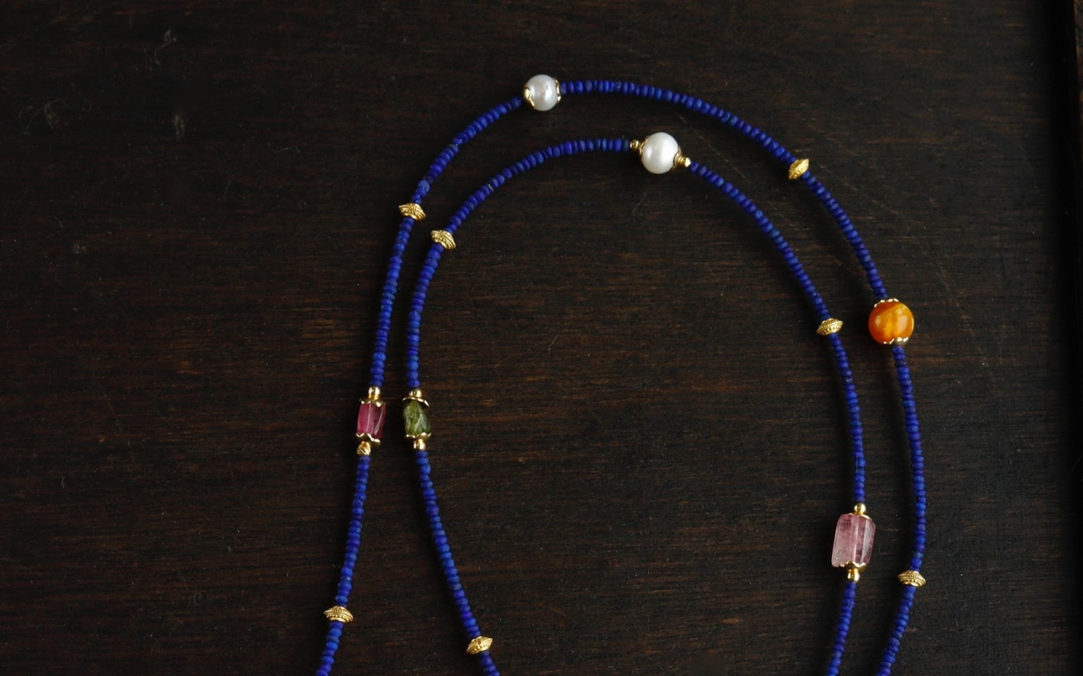 Tibetan Lapis Lazuli & Gemstone Convertible Mala – Wear as Necklace or Bracelet