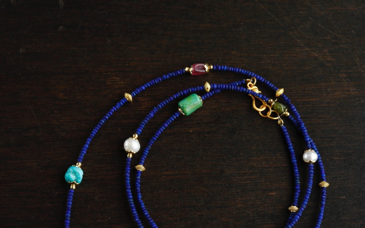 Tibetan Lapis Lazuli & Gemstone Convertible Mala – Wear as Necklace or Bracelet