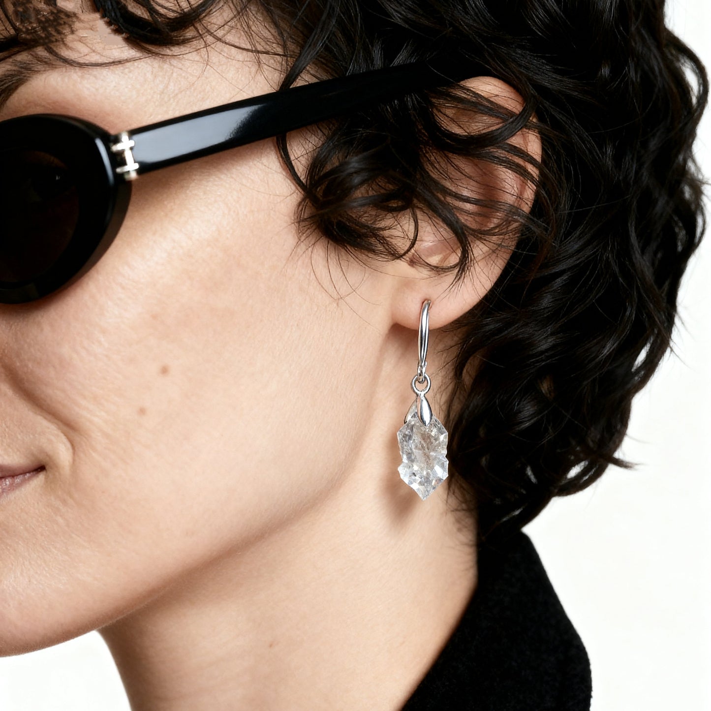 Herkimer Diamond Earrings-Divine Clarity