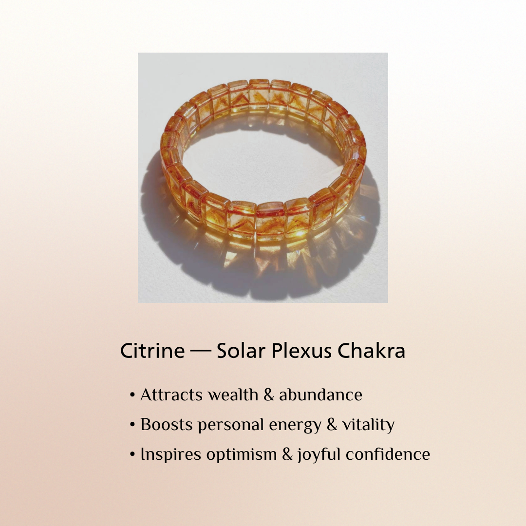 Natural Citrine Bracelet-Solar Glow