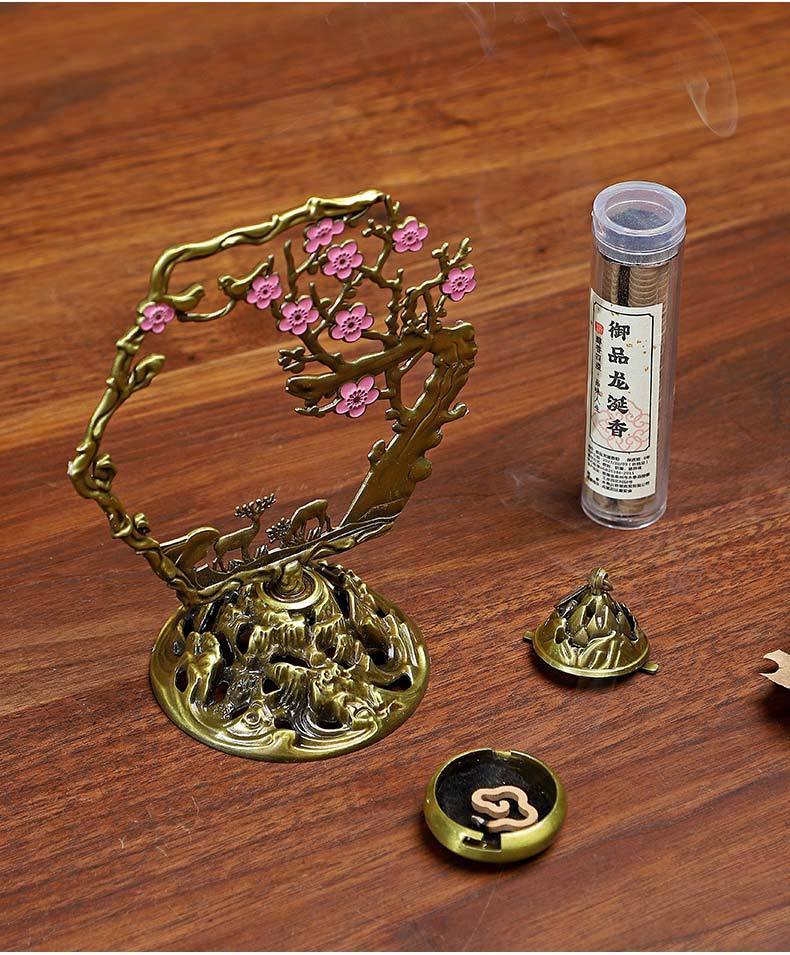 Alloy Cloud Dancing Deer Incense Burner—Prosperity & Protection