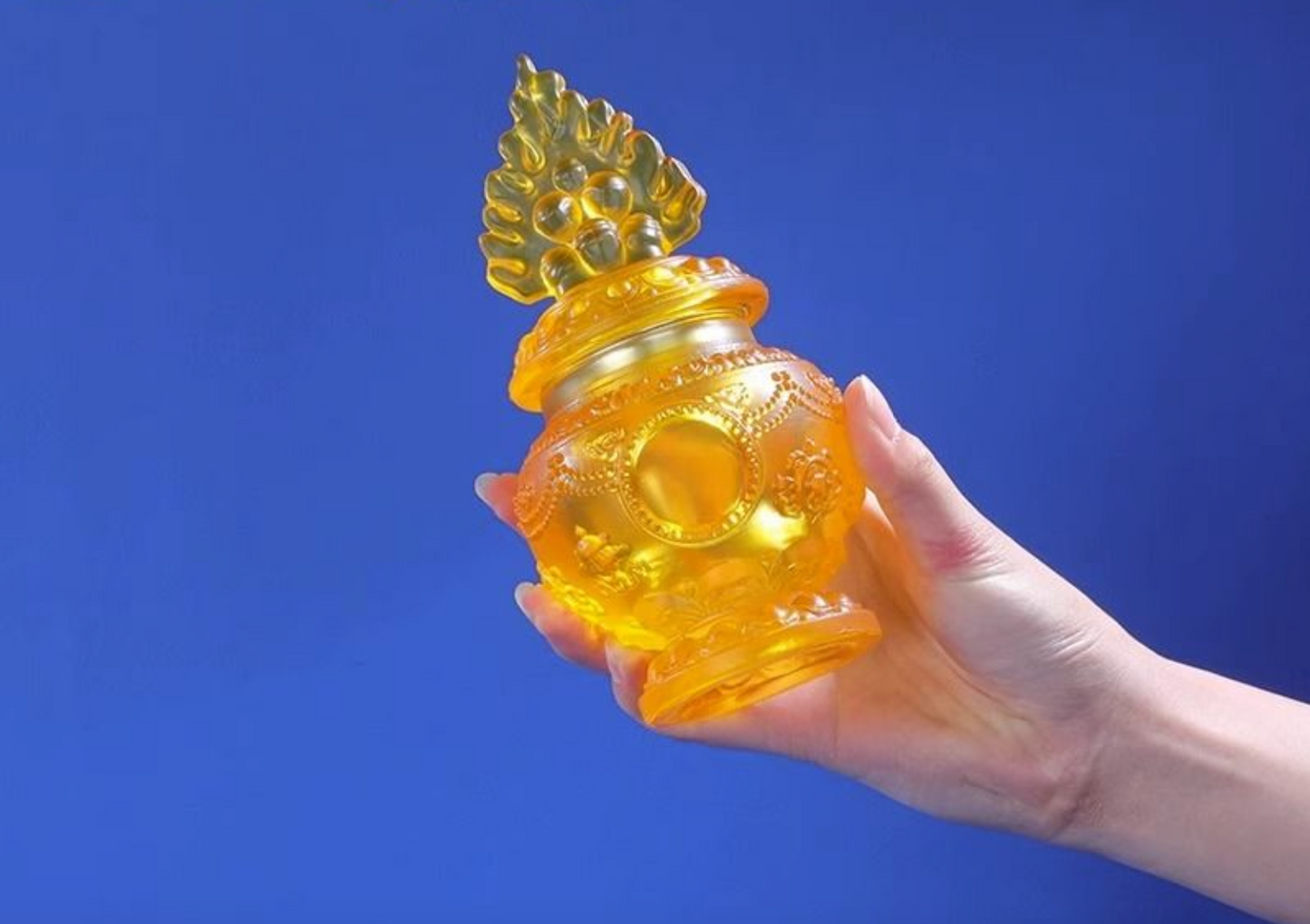 Tibetan Handcrafted Glass Vases—Sacred Treasures