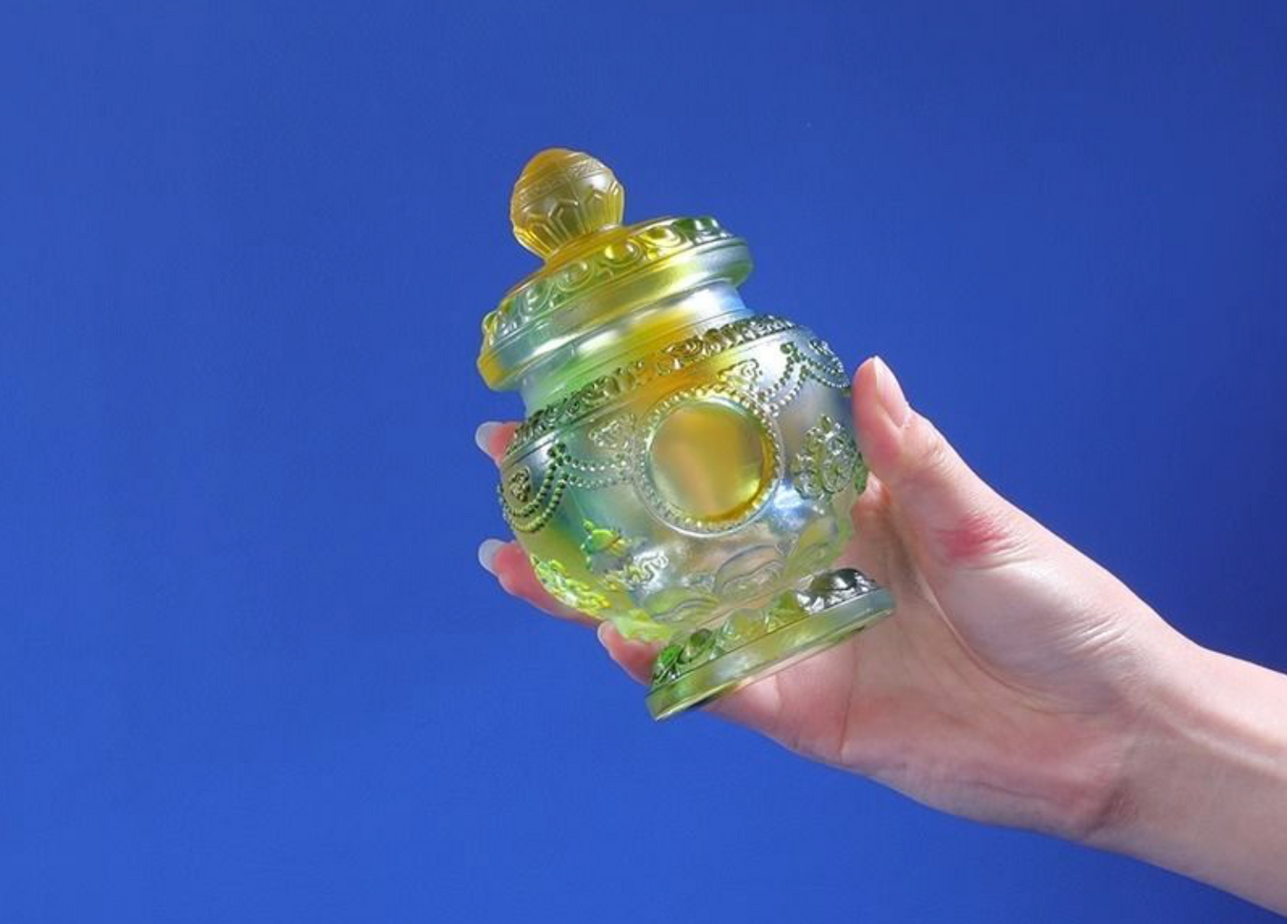Tibetan Handcrafted Glass Vases—Sacred Treasures