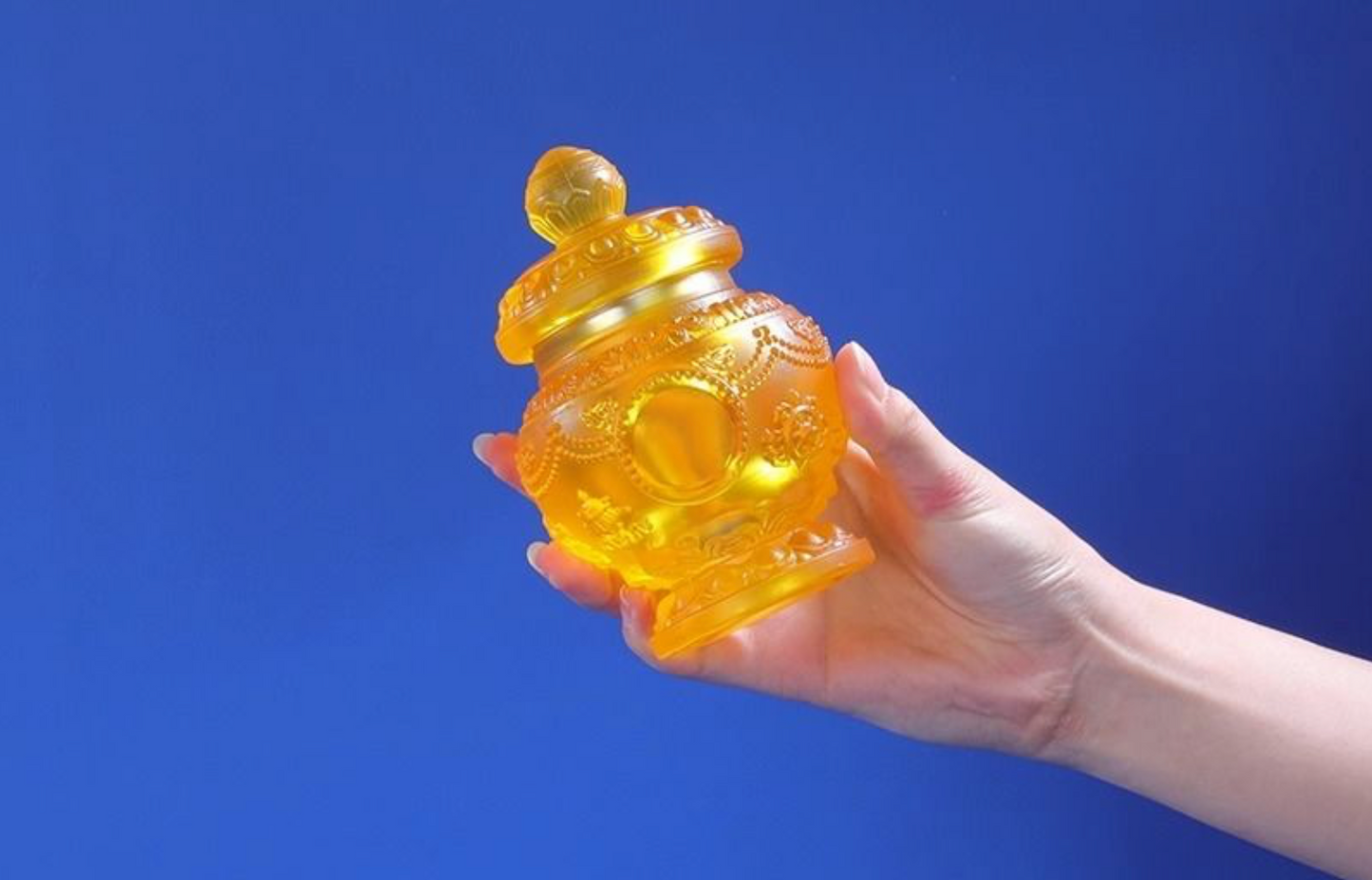 Tibetan Handcrafted Glass Vases—Sacred Treasures