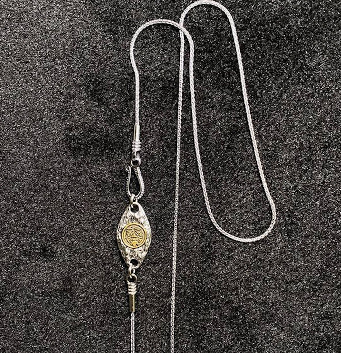Tibetan Silver Plated Zachyi Lhamo Pendant Necklace—Wealth Energy