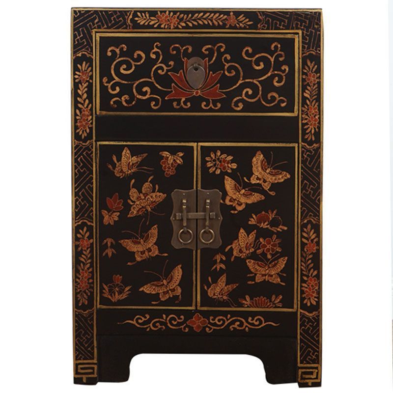 Handcrafted Tibetan Cabinet — Mortise-and-Tenon Wooden Furniture for Spiritual & Meditation Spaces