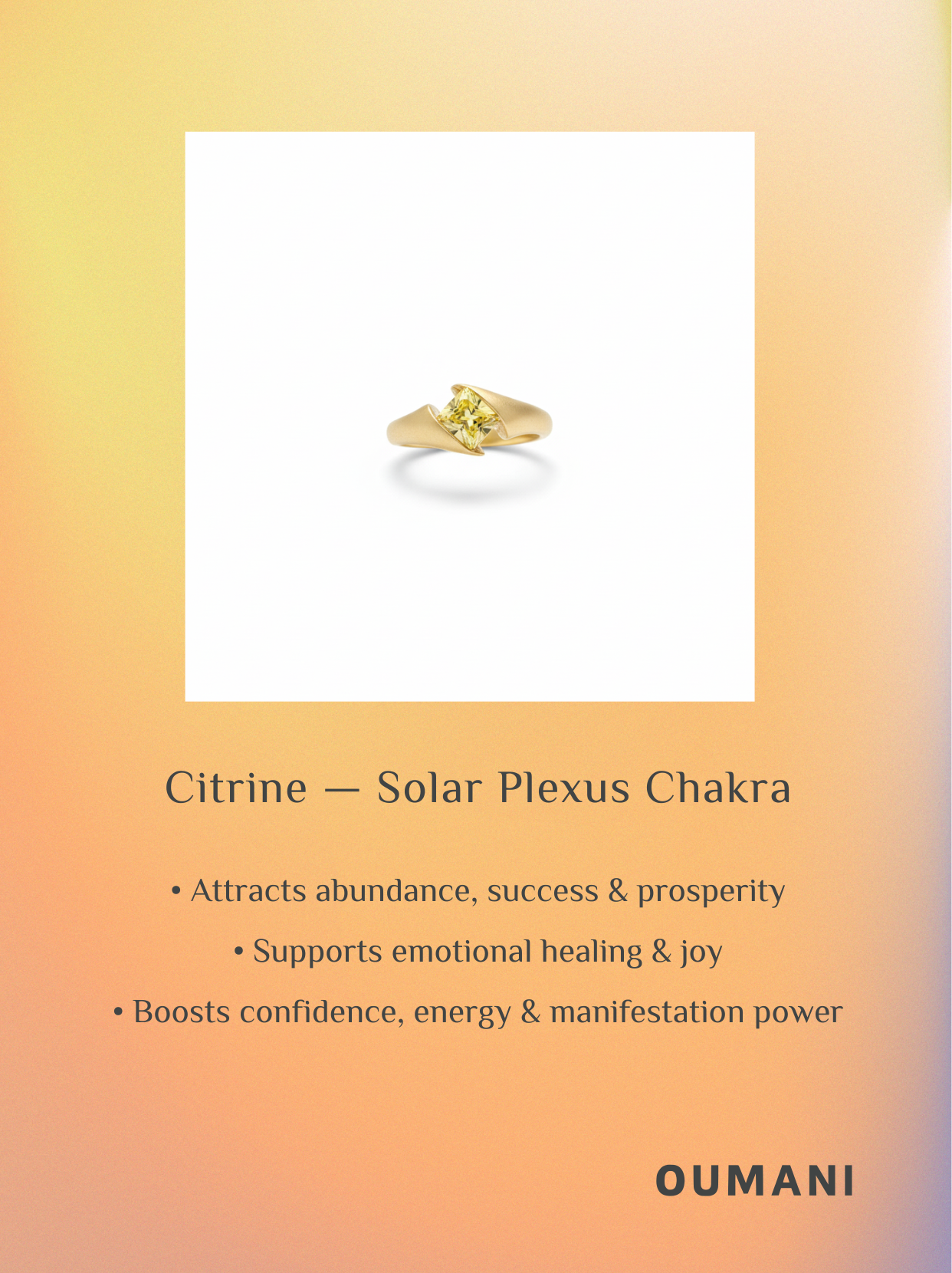 Citrine Adjustable Ring-Manifestation Glow