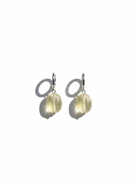 Lemon Quartz Earrings-Radiant Joy