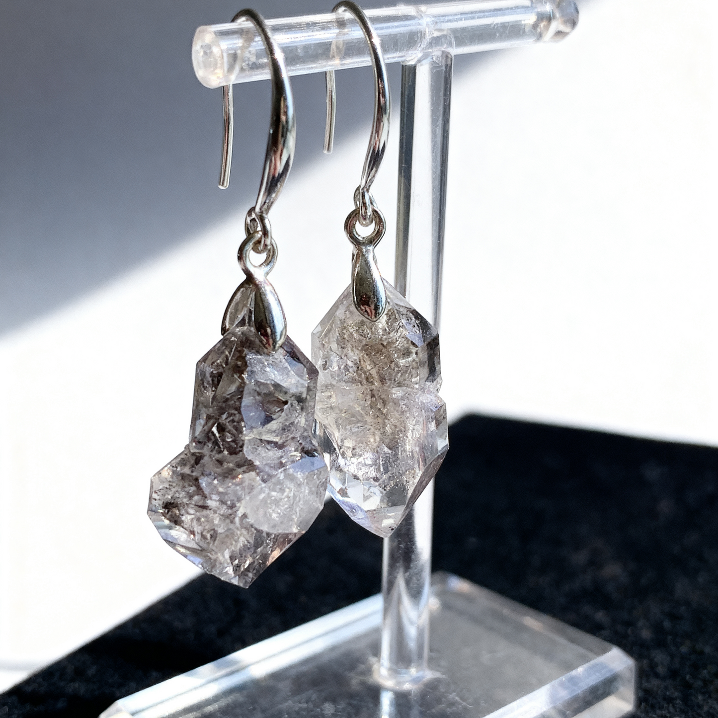 Herkimer Diamond Earrings-Divine Clarity