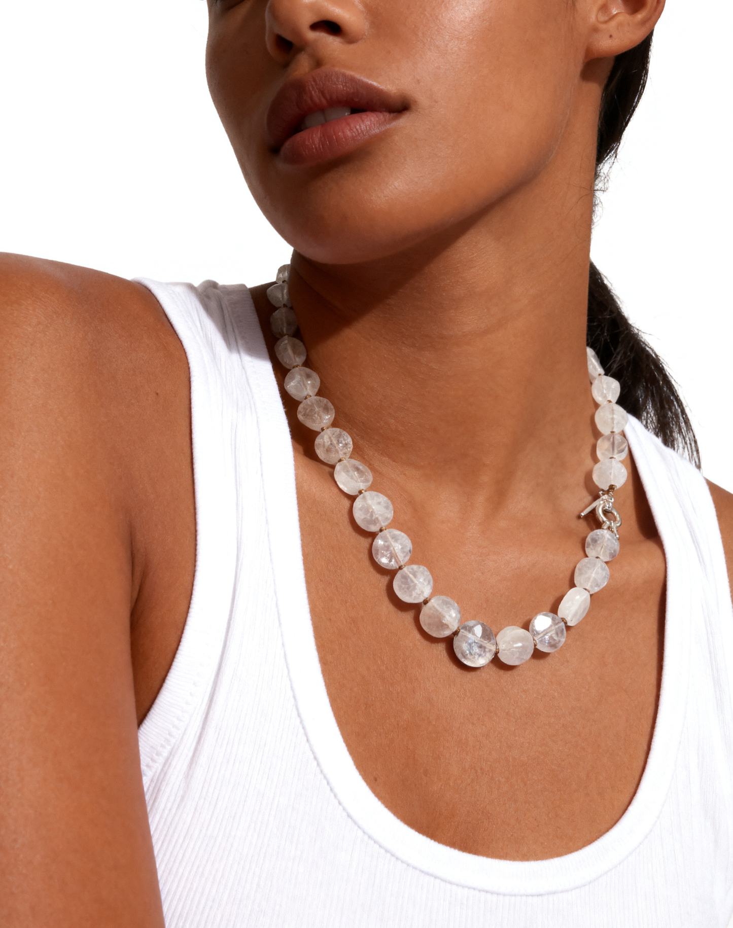 Raw Clear Quartz Necklace—Bold & Versatile